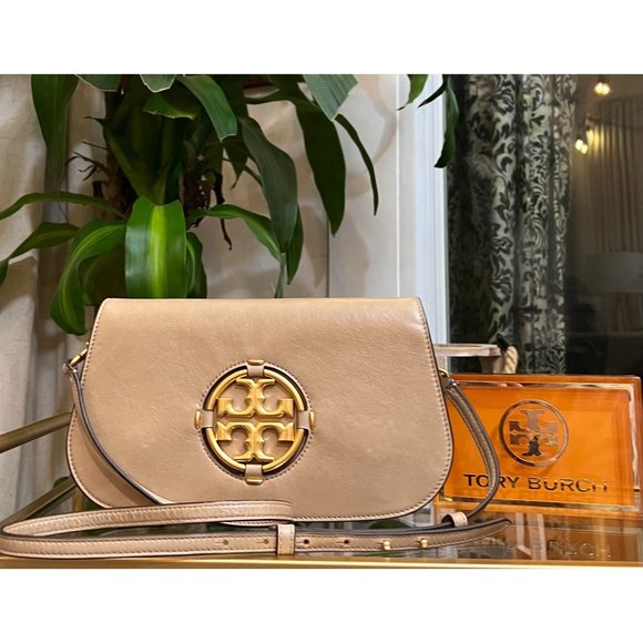 Tory Burch Handbags - ♦️♦️ AUTHENTIC TORY BURCH MILLER GREY STONE LEATHER HANDBAG ♦️♦️